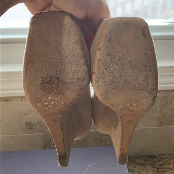 PRADA SUEDE WEDGES 40 - Picture 5 of 7